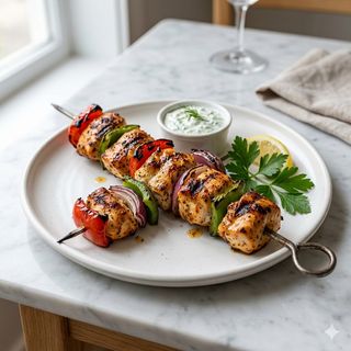 Brocheta De Pollo A La Parrilla