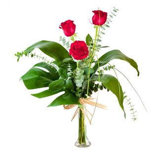 Ramo 3 rosas tallo mediano