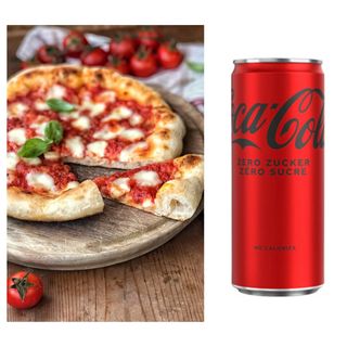 Pizza Margherita + Coca-Cola Zero Zuccheri lattina 330ml