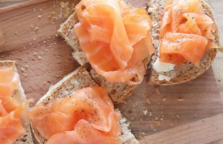 Bruschetta	al	salmone