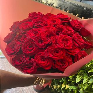 Bouquet de 30 Roses Rouges