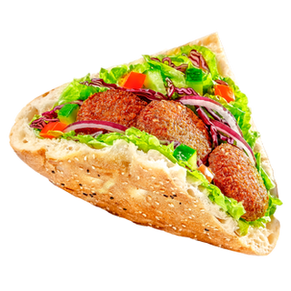 Kebab wegetariański w bułce