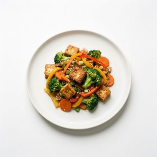 Tofu saltato con verdure