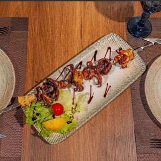 რვაფეხას მწვადი