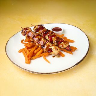 Pileći ražnjići sa batatom