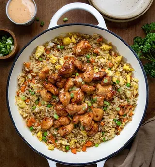 Arroz Frito com Frango