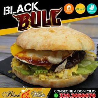 Hamburger black bull