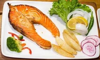Grilled salmon