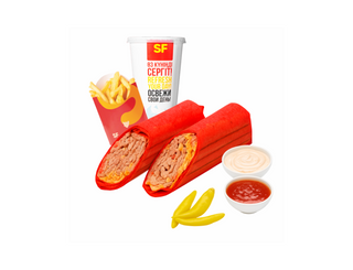 Комбо Шаурма острая 1,5 порц куриная