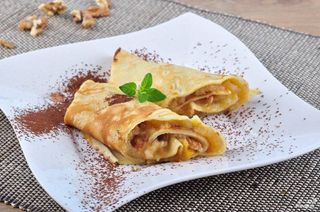  Млинці  з карамелізованими яблуками (2шт)