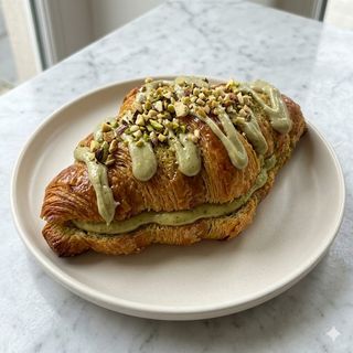 Cruasán Con Crema De Pistacho (1 Ud.)