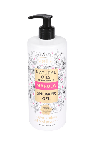 Gel de dus regenerant Vellie cu ulei de Marula, 500 ml