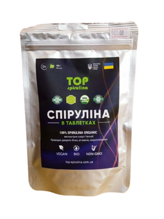 ТОП-Спіруліна (з озера Ченхай) у таблетках 100 г