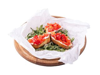 Брускети з печеним перцем