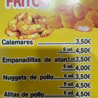 Calamares Fritos (6 Uds.)