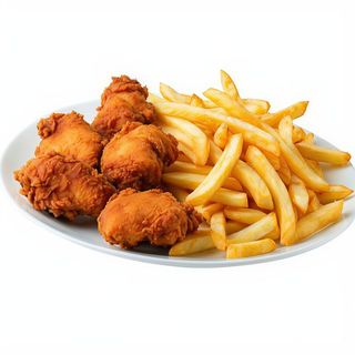 6 uds. de pollo con patatas ( sin bebida)