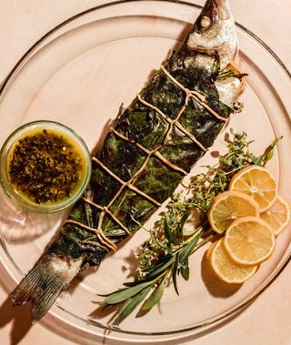 კალმახი გრილზე