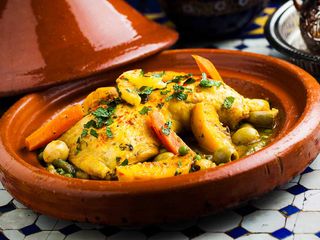 Tajine poulet daghmira