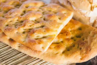 Focaccia tricolore
