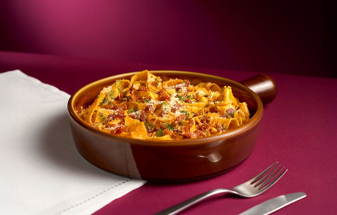 Pappardelle al pesto di mojo picón