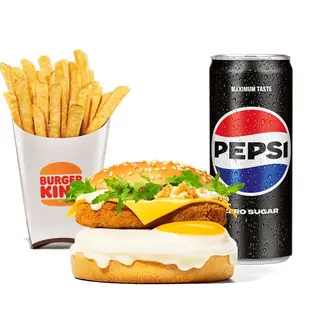 Breakfast Chicken Burger Zestaw