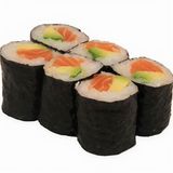 Maki Salmón Con Aguacate (6 Pzs.)