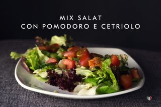 Mix salat con pomodoro e cetriolo 180g