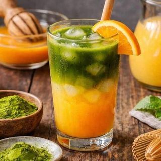 Matcha Con Zumo De Naranja