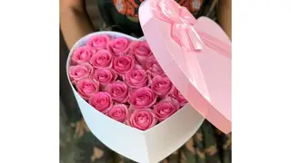 Розовое сердце 15