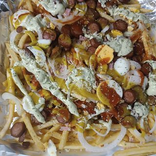 Salchi papas para 3 personas