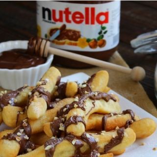 Straccetti alla Nutella