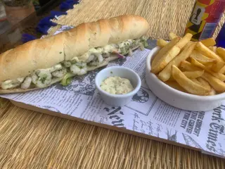 Sandwich Crevettes Avec Frites