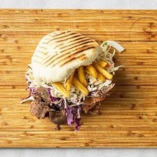 Bułka z frytkami duża