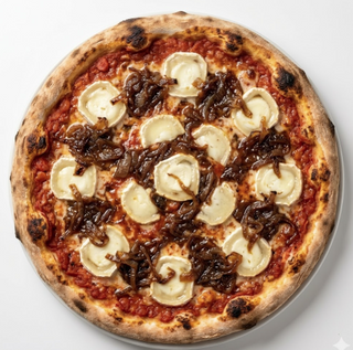 Pizza Rulo De Cabra Con Cebolla Caramelizada (26 Cm.)