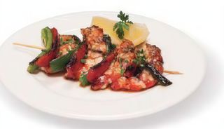 Tapa De Brocheta De Langostinos