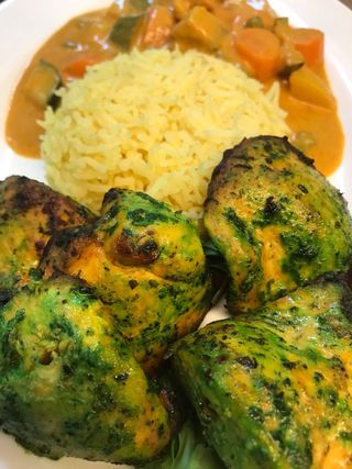 Hariali chicken tikka