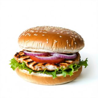 Menú hamburguesa de pollo