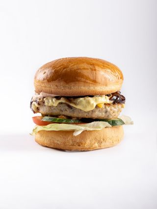 Бургер с куриной котлетой 