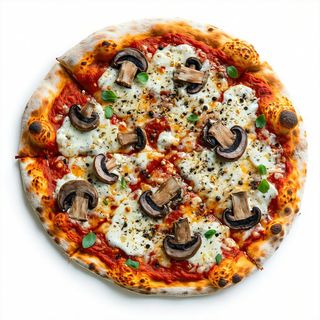 Pizza porcini e taleggio