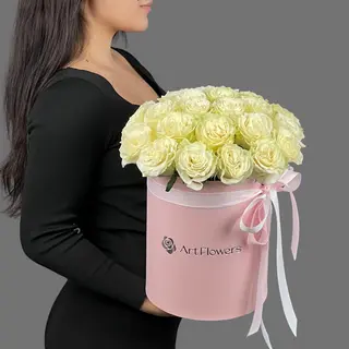 цветы Букет Art Flowers Композиция "Белоснежная солнечность"