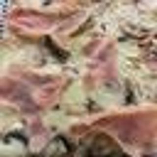 Crostino mozzarella funghi e cotto al trancio 