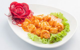 218. Gamberi in salsa curry