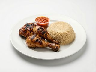 Poulet Braisé & Attiéké