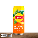 Lipton Ice Tea cu extract de ceai negru si suc de piersici, 330ML