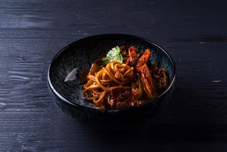 Жареная дунганская лапша 