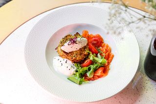 Кабачкові деруни з лососем і Крем-сиром (300г)