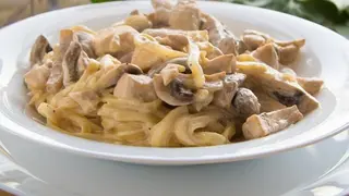 Pâtes Poulet Champignon