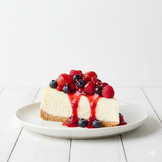 Tarta De Queso Con Frutos Rojos