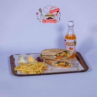 Bocadillo poulet + soda + frite