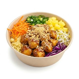 Satay chicken poke bowl